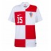 Camisa de Futebol Croácia Mario Pasalic #15 Equipamento Principal Europeu 2024 Manga Curta